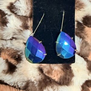 Kendra Scott Alison black iridescent earrings